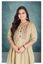 Embroidered Cotton Kurti for Women 