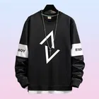 Fleece Printed Sweatshirt for Men (Black, M)