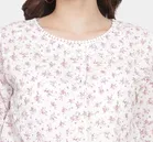 Women's Floral Print Peplum Hem Top, S 