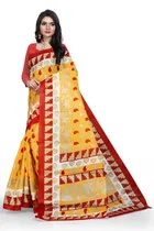 Khadi Silk Printed Saree for Women 