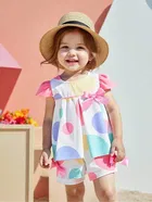 Rayon Printed Clothings Set for Girls 