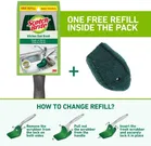 Scotch Brite Kitchen Sink Brush with Refill -Pack of 1