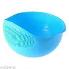 Plastic Food Strainer (Blue)