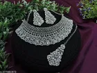 White Diamond Colour Kundan Rhodium plated Jewellery for Women 