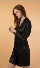 Satin Solid Babydoll for Women 