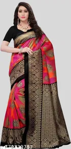 Art Silk Printed Saree for Women 