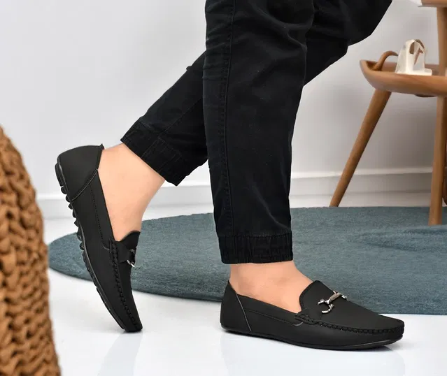Loafers for Men (Black, 10)