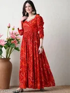 Viscose Rayon Kurti for Women, Orange 