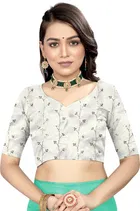 Georgette Solid Saree for Women 