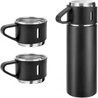 Stainless Vaccum Flask With 2 Cup set (500 ml, Assorted, Pack of 1)