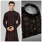 Cotton Slub Printed Kurta for Men 