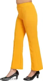 Cotton Blend Trouser for Women 