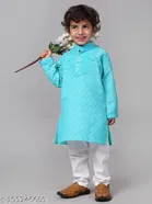 Cotton Blend Kurta with Pyjamas for Boys 
