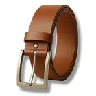 Faux Leather Belt for Men, Pack of 2, Black & Brown 