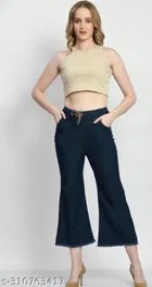 Denim Jeans for Women (Blue, 30)