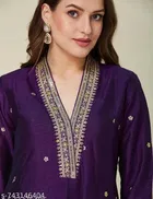 Anarkali Sequence Work Dupatta Set for Women 