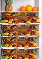 PVC Fridge Mat, Multicolor, Pack of 4