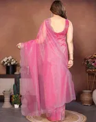 Bollywood Embroidered Organza Saree for Women 