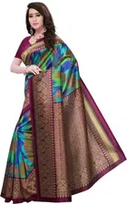 Mysore Silk Printed Saree for Women 