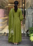 Embroidered Bamboo Kurta Set for Women 