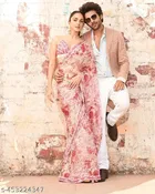 Pure Georgette Digital Print Saree for Women 
