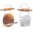 Oc9 स्टेनलेस स्टील चकला बेलन स्टैंड फॉर किचन 