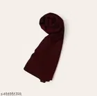 Georgette Solid Hijab for Women, Wine 