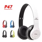 P47 Foldable Wireless Bluetooth Headphone with Mic & SD Card Support 
