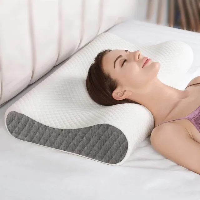 Shoulder & Back Pain Relief-Orthopedic Pillow, White