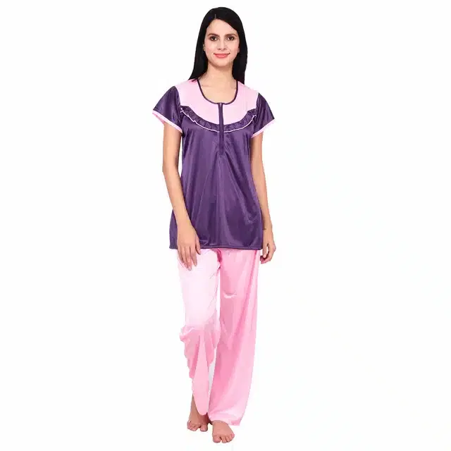 Nightdress for Women (Pink & Purple)