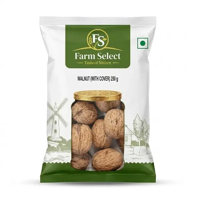 फार्म सिलेक्ट साबुत अखरोट (छिलके के साथ) 250 g