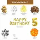 Multicolor Theme 5th Birthday Balloon Decoration Kit , Multicolor, Pack Of 58