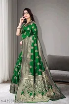 Art Silk Zari Woven Saree for Women 