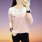 Cotton Blend T-shirt for Women, Multicolour 