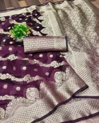 Organza Zari Woven Saree for Women 