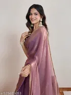 Two-shade Sky Blue Ready-to-wear Zimmy Choo Fandy Silk Saree for Women 