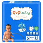 Oyo Baby Diaper Premium Pants, Small Size Baby Diapers Pants (54 Units) Anti Rash Diapers, Lotion With Aloe Vera | 12 Hours Protection (Pack Of 1, Small 54 Units)