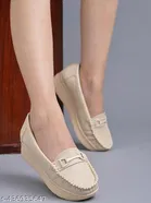 Shoetopia Solid Loafers for Women 