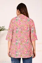 Rayon Three Quarter Sleeves Top for Women 