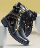 Boots for Men (Black, 6)