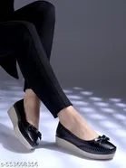 Shoetopia Girls Loafers - Black 