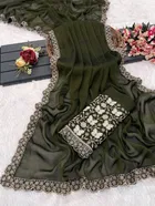 Chiffon Woven Design Saree for Women 