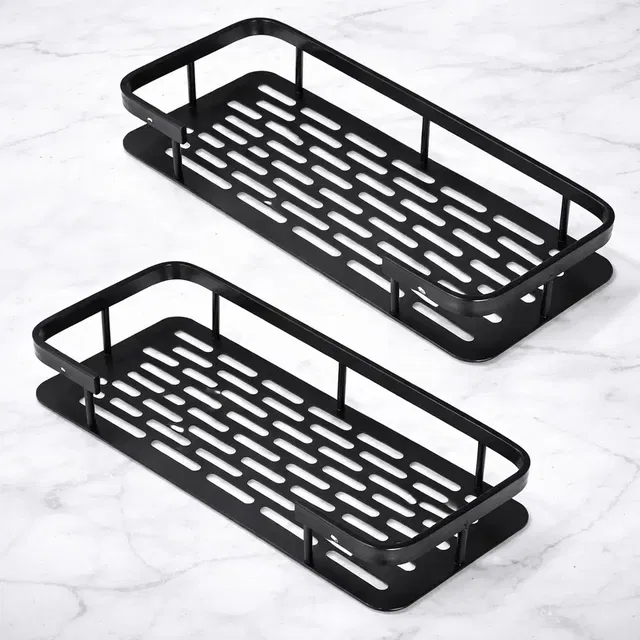 Wall-mounted Metal Bathroom Shelf Pack of 2
