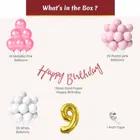 9th Happy Birthday Balloon Decoration Kit, Multicolor, Pack Of 63