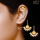 Brass Pearl Ear Cuffs for Women 