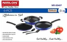Aluminium Non Stick Tawa, Sauce Pan & Kadahi with Spatula 