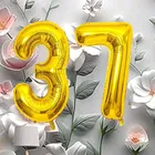 Foil Balloon for Birthday Celebration, No. 37 