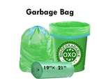 Biodegradable Garbage Bags for Dustbin, Green, Medium [19 x 21 Inches], [30 Pcs x 4 Rolls]