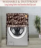 KANUSHI Industries® Washabl&Dustproof Front Load Automatic Washing Machine Cover+1 Pc Fridge Cover+1 Pc Microwave Cover+ Apron for Kitchen Front 