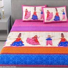 Cotton Double Bedsheet with 2 Pillow Cover 